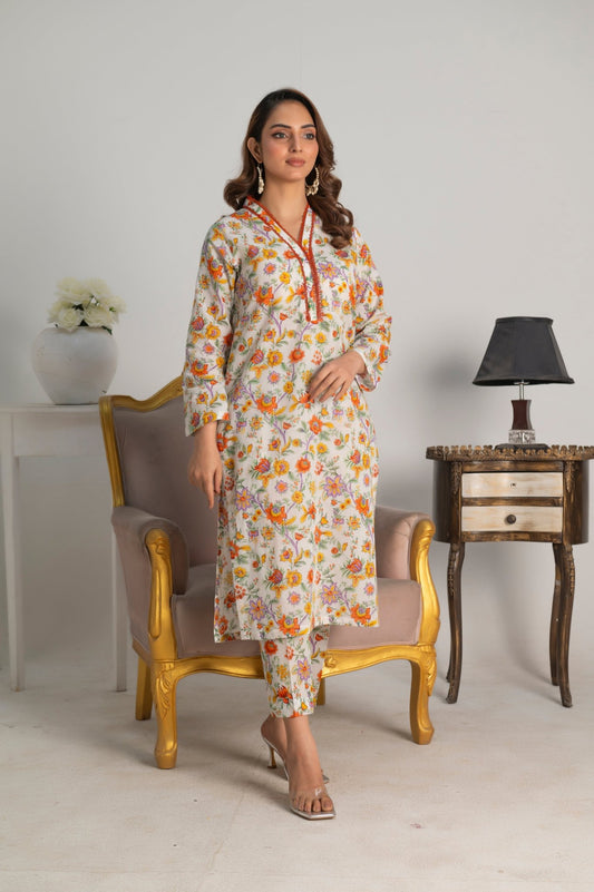 GULNARR - 2 PCS LAWN - Diva Clothings