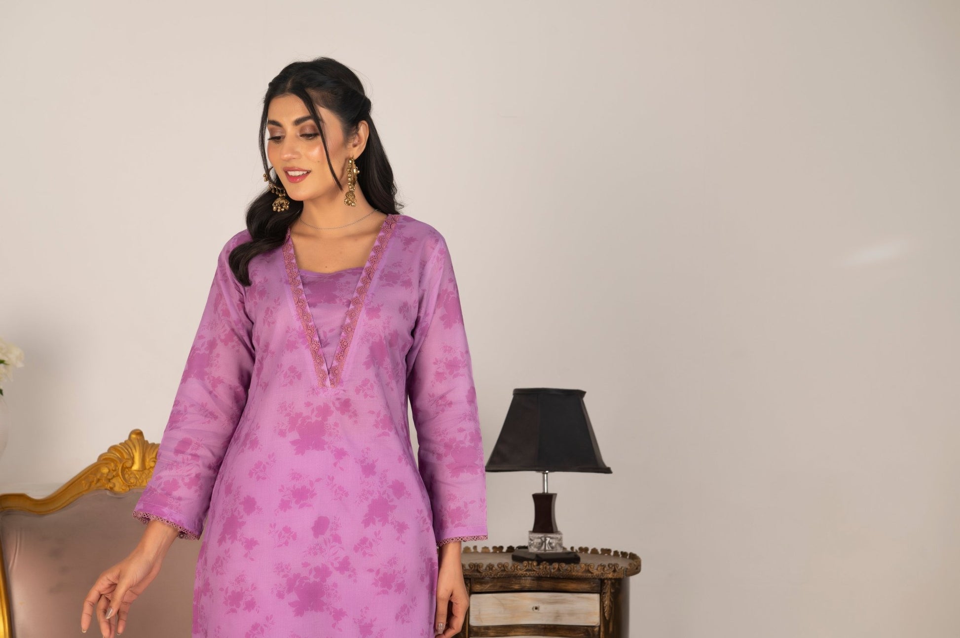 PETAL GRACE - 2 PCS LAWN - Diva Clothings