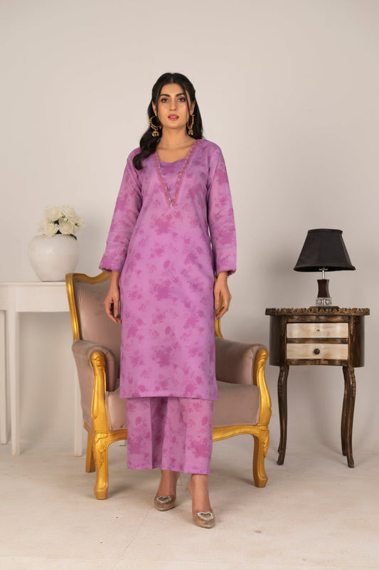 PETAL GRACE - 2 PCS LAWN - Diva Clothings