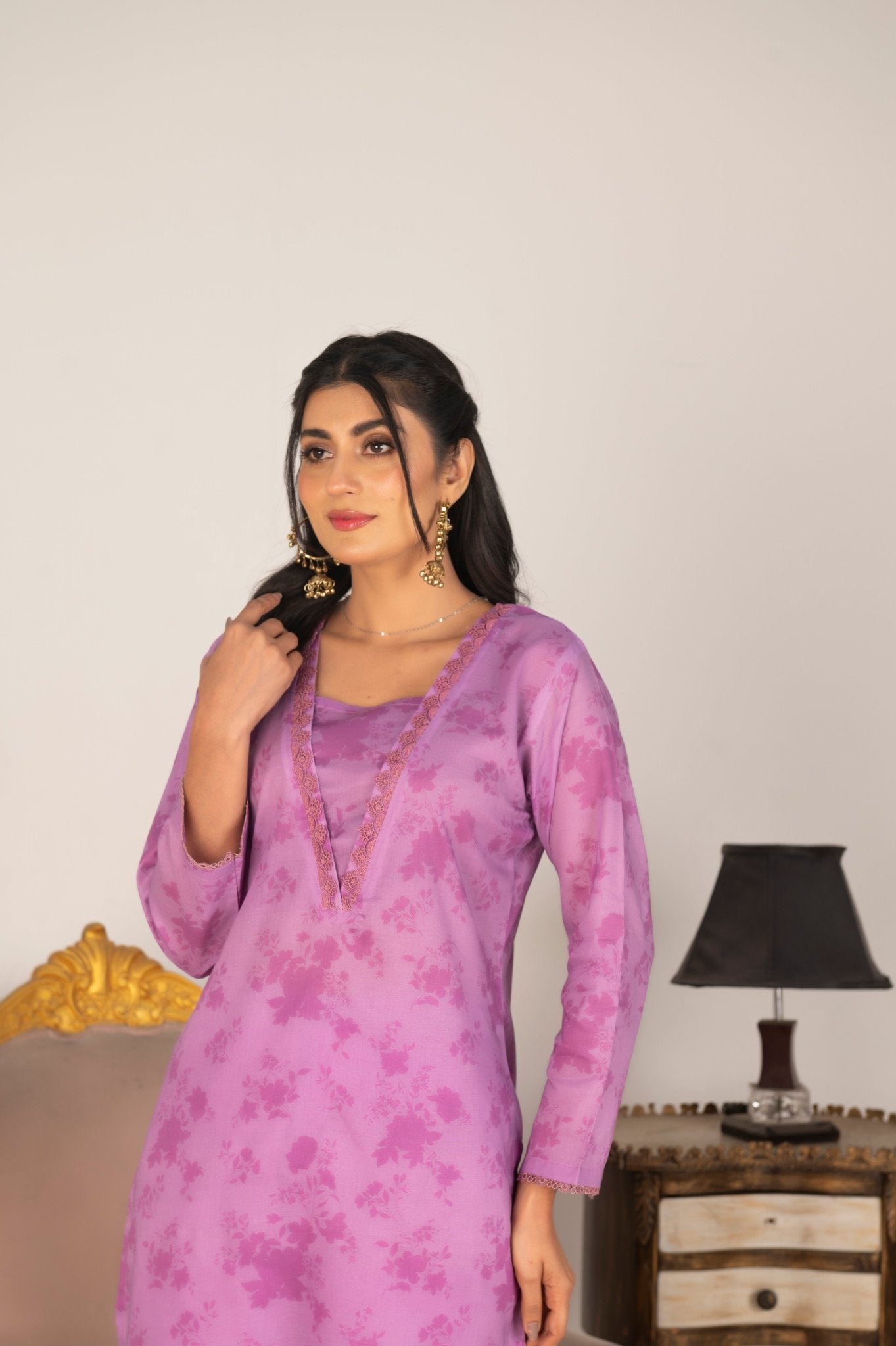 PETAL GRACE - 2 PCS LAWN - Diva Clothings