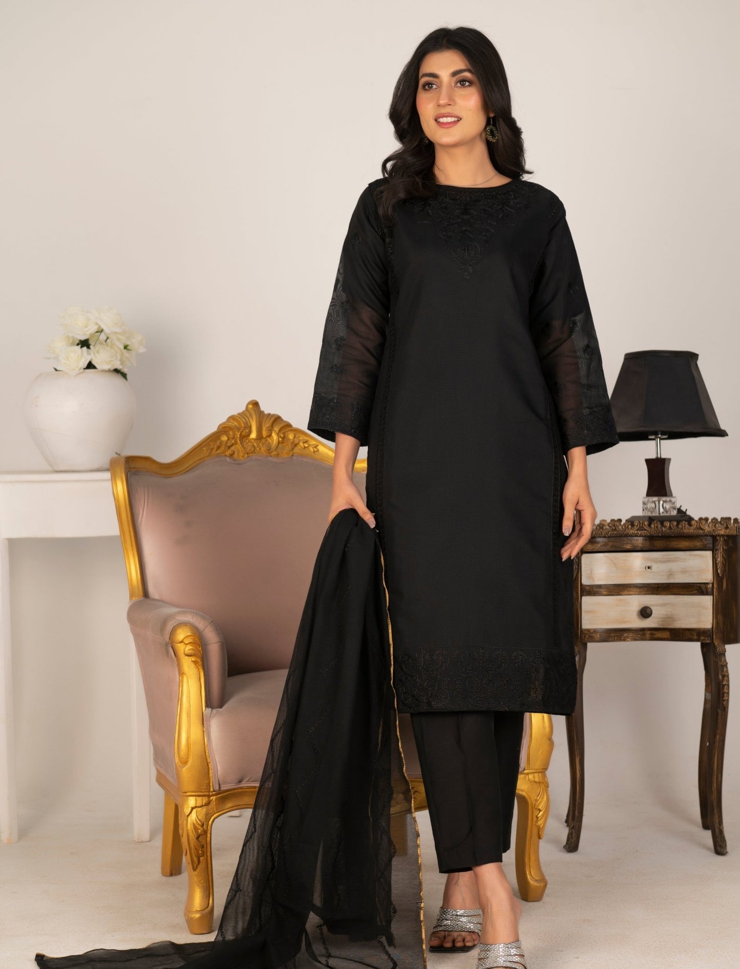 PREMIUM BLACK - LOOM NET 3 PCS - Diva Clothings