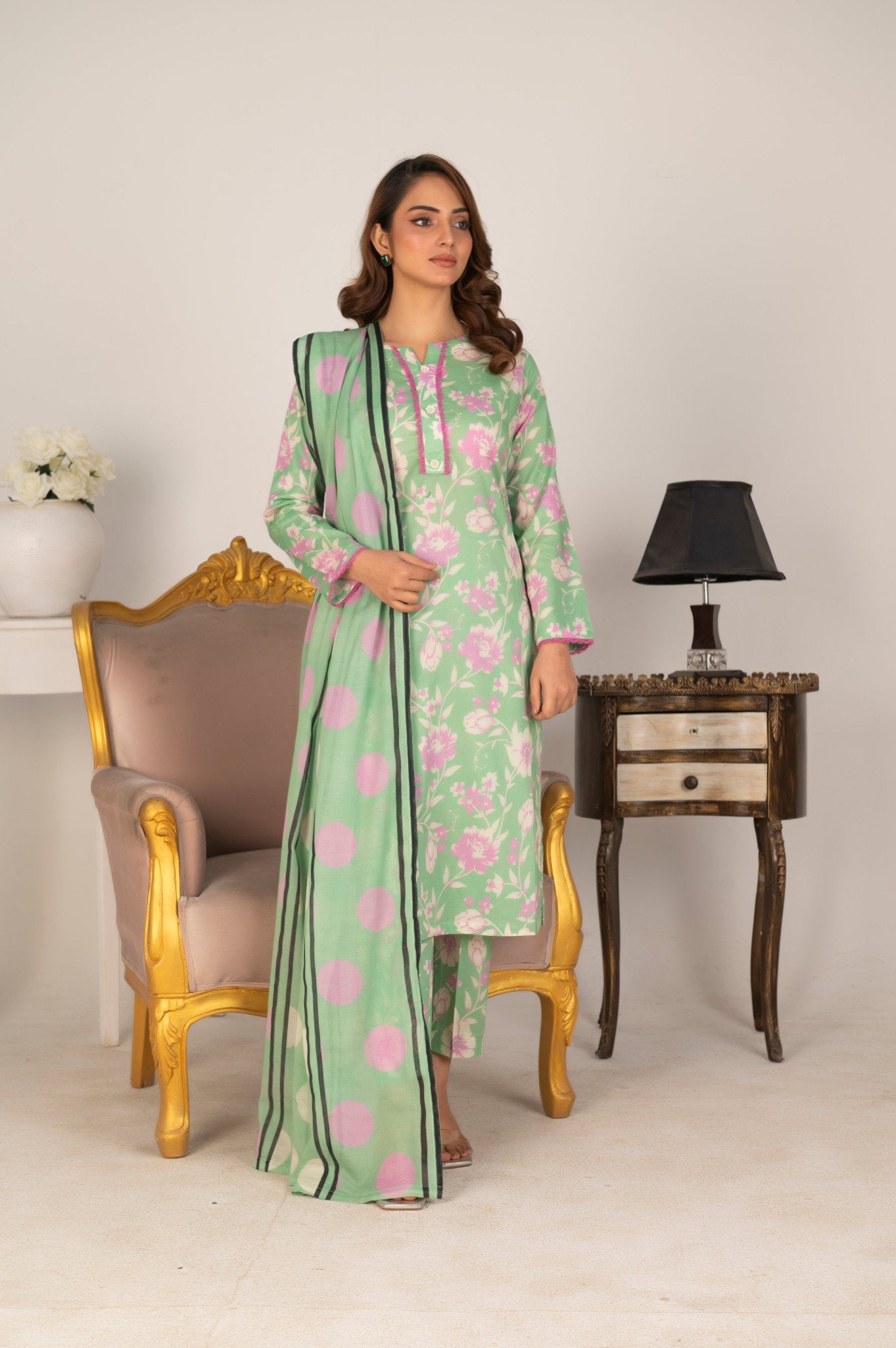SPRING BREEZE – 3 PCS LAWN - Diva Clothings