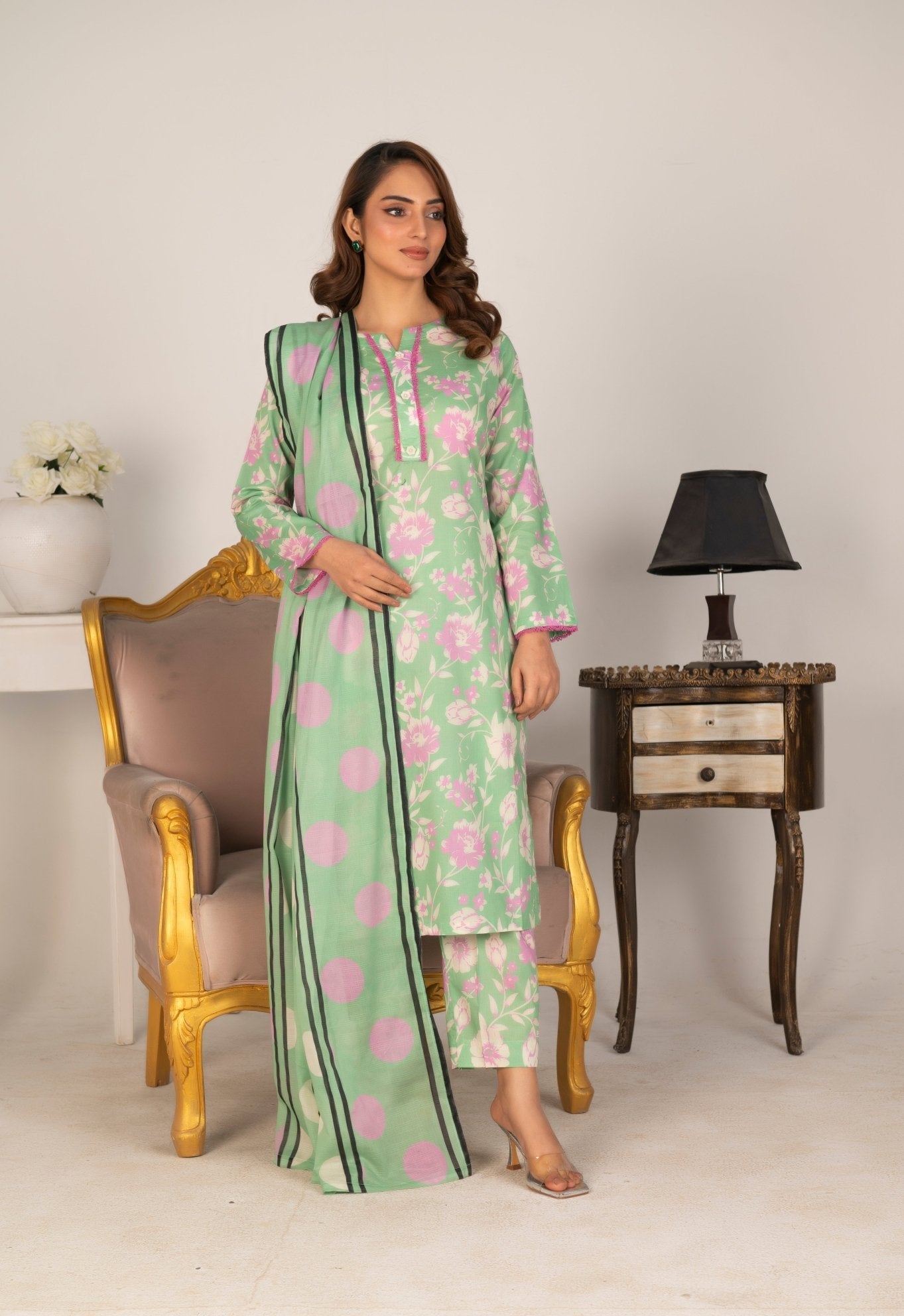 SPRING BREEZE – 3 PCS LAWN - Diva Clothings